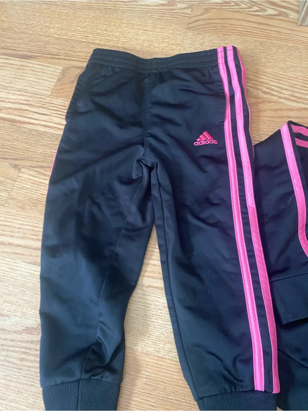 adidas Kids Black & Pink Athletic Track Set